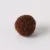 Zsenília pompon 1 cm  - sötétbarna 100 darabos csomag