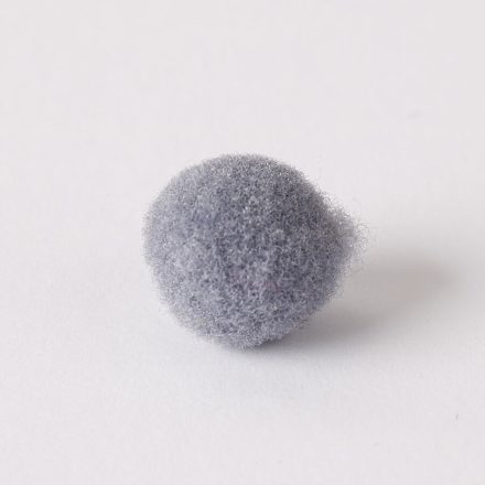 Zsenilia pompon - 1cm - sötétszürke - 100db