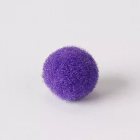 Zsenília pompon 1 cm  - sötétlila 100 darabos csomag