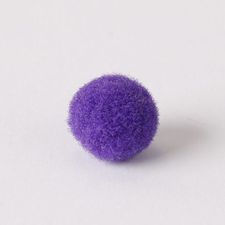 Zsenilia pompon - 1cm - sötétlila - 100db