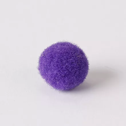 Zsenília pompon 1 cm  - sötétlila 100 darabos csomag
