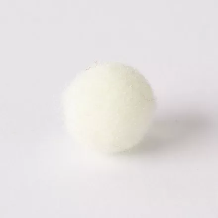 Zsenília pompon 1 cm  - világosbézs 100 darabos csomag