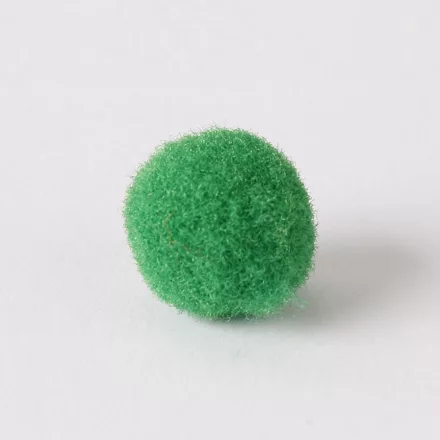 Zsenília pompon 2 cm  - sötétzöld 100 darabos csomag