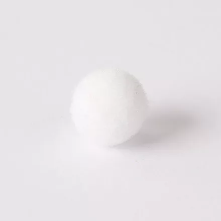 Zsenília pompon 2 cm  - fehér 100 darabos csomag