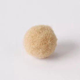 Zsenília pompon 2 cm  - világosbarna 100 darabos csomag