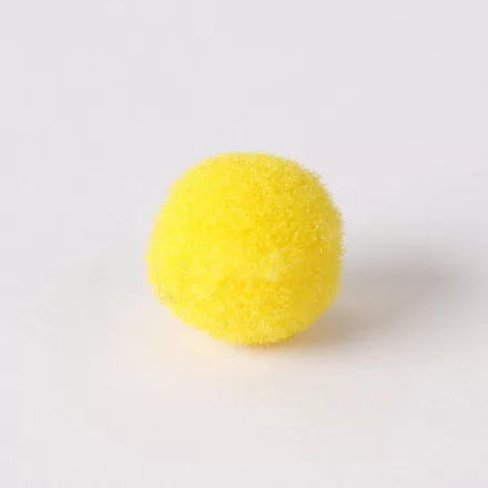 Zsenília pompon 2 cm  - mustársárga 100 darabos csomag