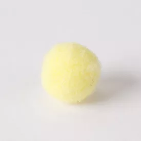 Zsenília pompon 2 cm  - sárga 100 darabos csomag