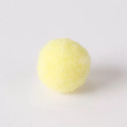 Zsenília pompon 2 cm  - sárga 100 darabos csomag