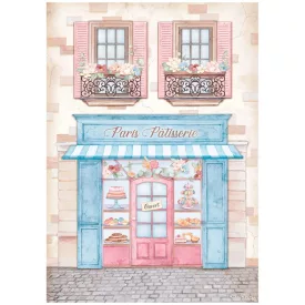   Stamperia rizspapír A/4 - Create Happines -Oh lá lá - Patisserie