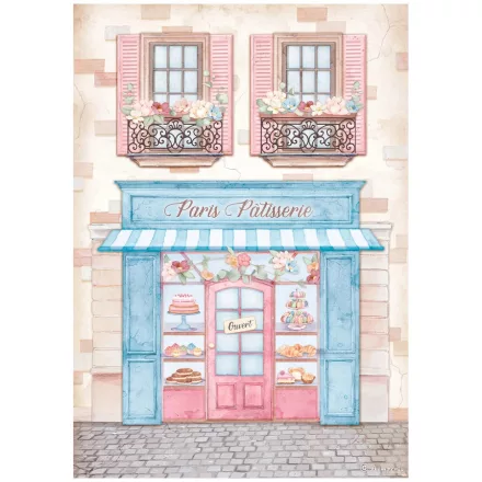 Stamperia rizspapír A/4 - Create Happines -Oh lá lá - Patisserie