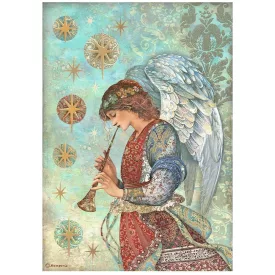 A4 rizspapír csom. - Christmas Greetings angel