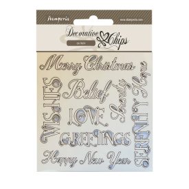 Chipboard cm 14x14 - Christmas writings Chipboard cm 14x14 - Christmas writings
