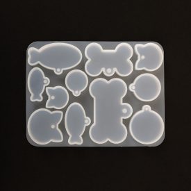 Szilikon öntőforma átlátszó kutya biléta Szilikon öntőforma átlátszó kutya biléta