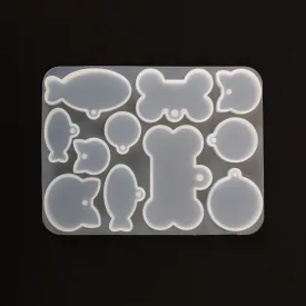 Szilikon öntőforma átlátszó kutya biléta