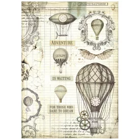 A4 rizspapír csom. - Voyages Fantastiques balloon