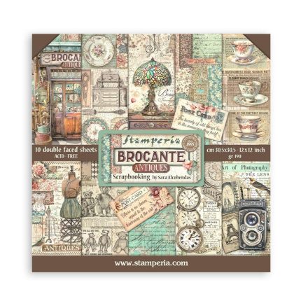 Scrapbook tömb 10 lap cm 30,5x30,5 (12"x12") - Brocante Antiques