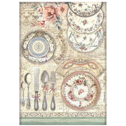 A4 rizspapír csom.- - Brocante Antiques ceramic plates