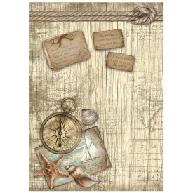 A4 rizspapír csom.- Sea Land compass