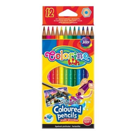 Colorino aquarell 12db-os szinesceruzakészlet+ecset