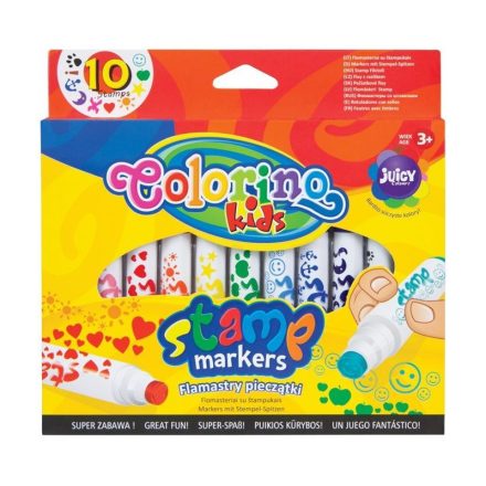 Colorino 10db-os nyomdás végű filctollkészlet 3+