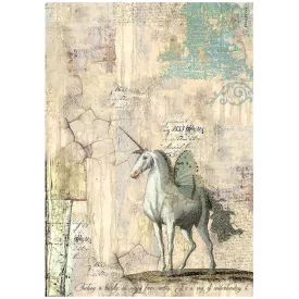 A4 rizspapír csom. - Wonderland unicorn