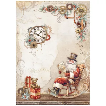 A4 rizspapír csom. - Gear up for Christmas Santa Claus