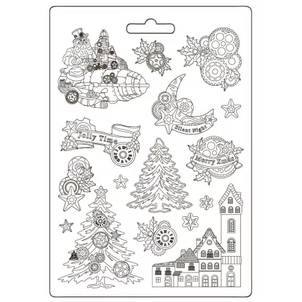 Lágy PVC öntőforma A4 - Gear up for Christmas trees and elements