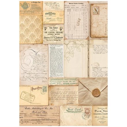 A4 rizspapír csom. - Golden Harmony letters