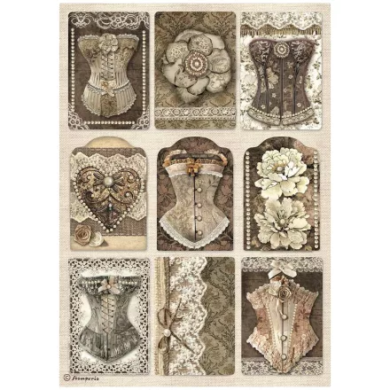 A4 rizspapír csom. - Old Lace corsets