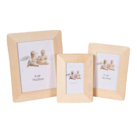 Fa képkeret lekerekített 10cm x 15cm