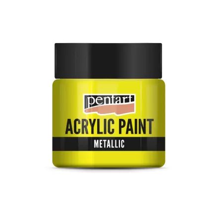 Metál akrilfesték SÁRGA  50ml | Pentart