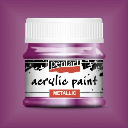 Metál akrilfesték VILÁGOSLILA  50ml | Pentart