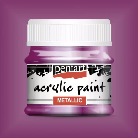 Metál akrilfesték VILÁGOSLILA  50ml | Pentart