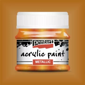Metál akrilfesték NARANCS  50ml | Pentart