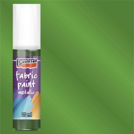 Textilfesték metál zöld 20ml | Pentart 