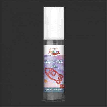 Lehúzható üvegfesték fekete kontúr 20ml