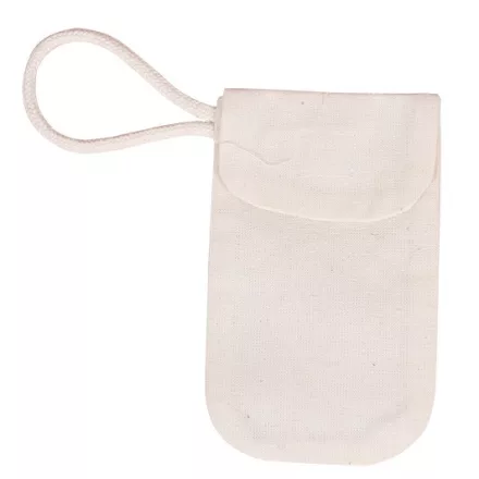 Lenvászon telefon tartó rövid fülű 7cm x 13cm