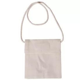   Lenvászon ballagó tarisznya kicsi tépőzárral 14cm x 12,5cm