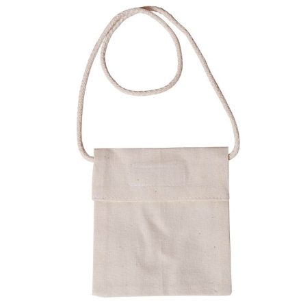 Lenvászon ballagó tarisznya kicsi tépőzárral 14cm x 12,5cm