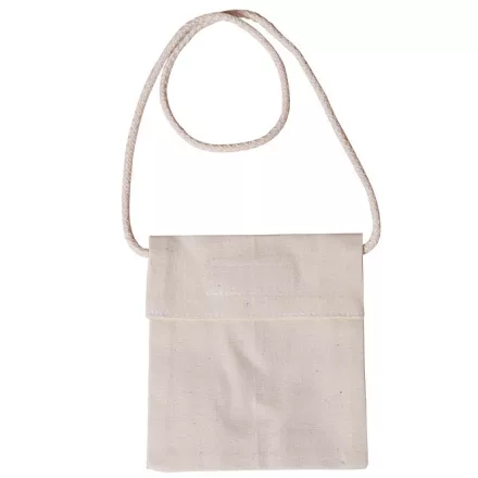 Lenvászon ballagó tarisznya kicsi tépőzárral 14cm x 12,5cm