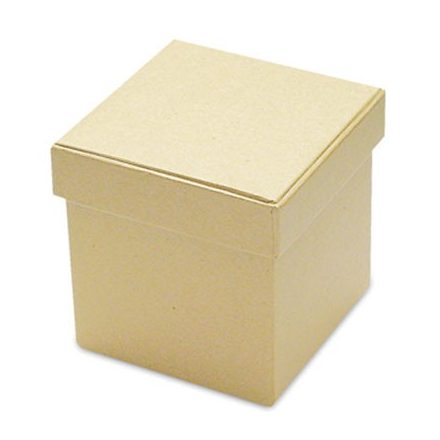 Kicsi kocka papír / karton doboz 9cm x 9cm x 9cm