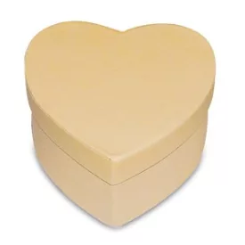 Szív alakú papír / karton doboz 10,5cm x 9,5cm x 5cm 