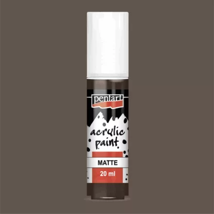 Matt akrilfesték - SÖTÉTBARNA 20ml | Pentart