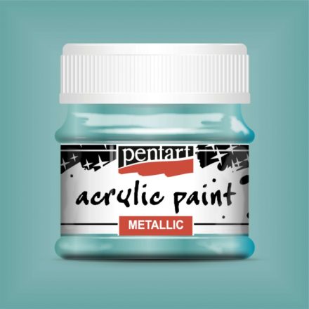 Metál akrilfesték TÜRKIZ  50ml | Pentart