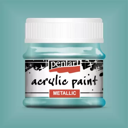 Metál akrilfesték TÜRKIZ  50ml | Pentart
