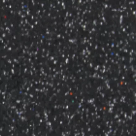 Csillámos dekorgumi - fekete 40cm x 60cm 