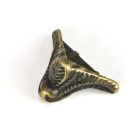 Fém dobozláb + csavarok 2,3cm x 2,3cm x 1,7cm 4db/cs.