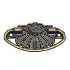 Fém fogantyú lótusz 7cm x 3,8cm Fém fogantyú lótusz 7cm x 3,8cm