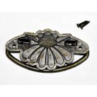 Fém fogantyú lótusz 7cm x 3,8cm