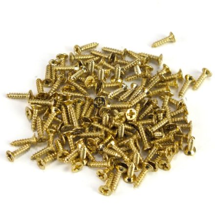 Csavar 2mm x 8mm arany színű 100db/cs.